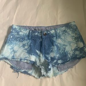 Tie dye shorts
